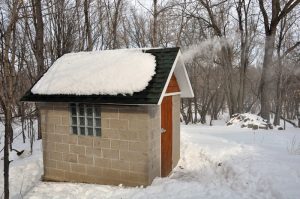 Cement Block Smokehouse