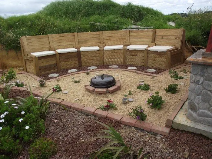 Build A Fire Pit Seating With Storage, Fire Pit Seating Area Diy