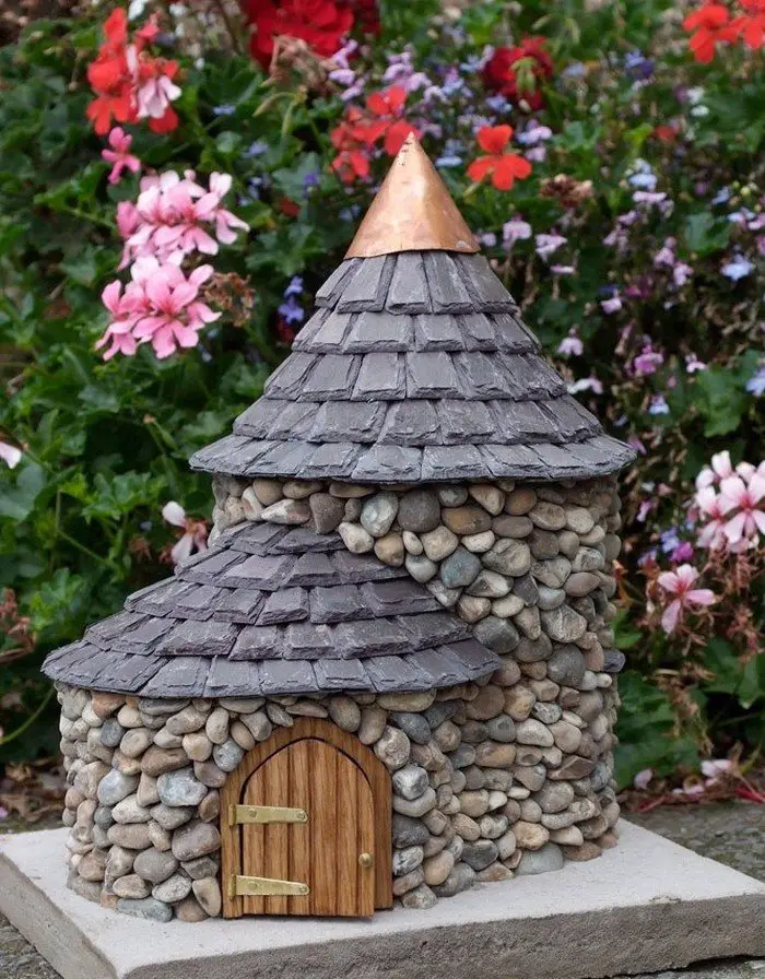 1 ×Stone House Fairy Garden Miniature Craft Micro Landscape Decoration Ran~QP 