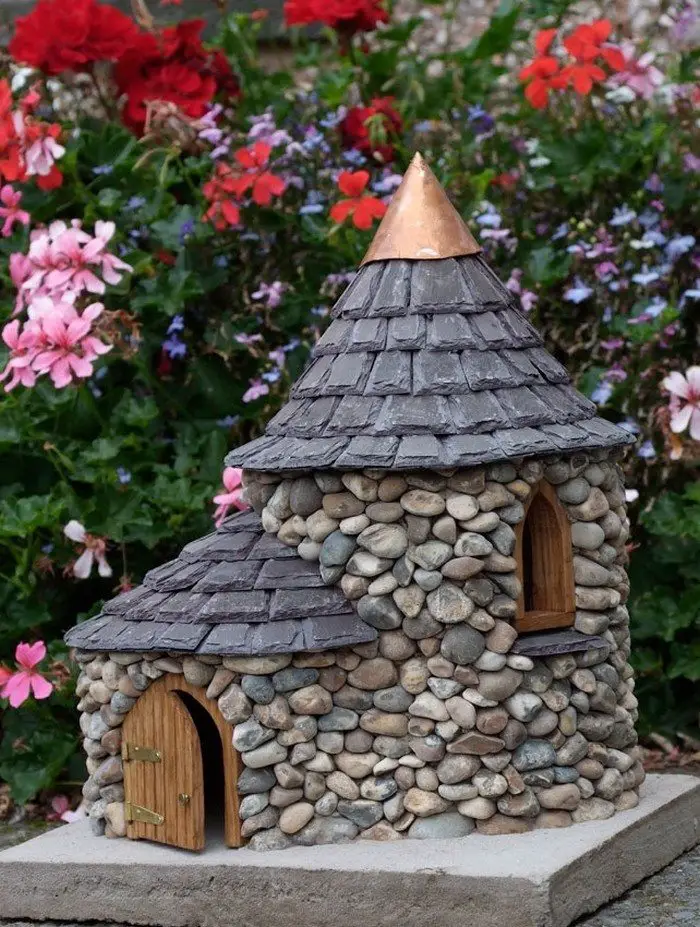 Miniature Stone Fairy House