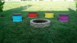 Tractor Rim Fire Pit Ideas