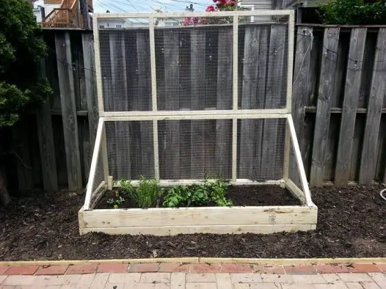 Grow and protect your produce with a removable raised garden bed fence