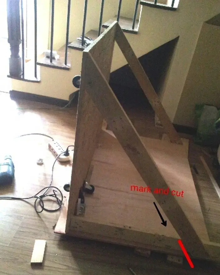 DIY Under Stairs Pull Out Storage