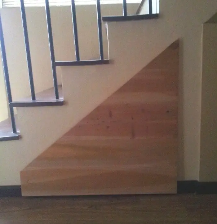 DIY Under Stairs Pull Out Storage