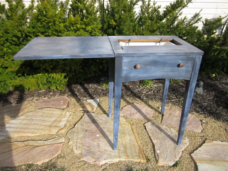 Old Sewing Table Drink Station