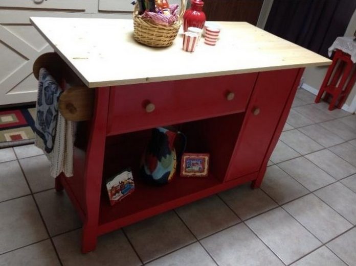 changing table to kitchen island