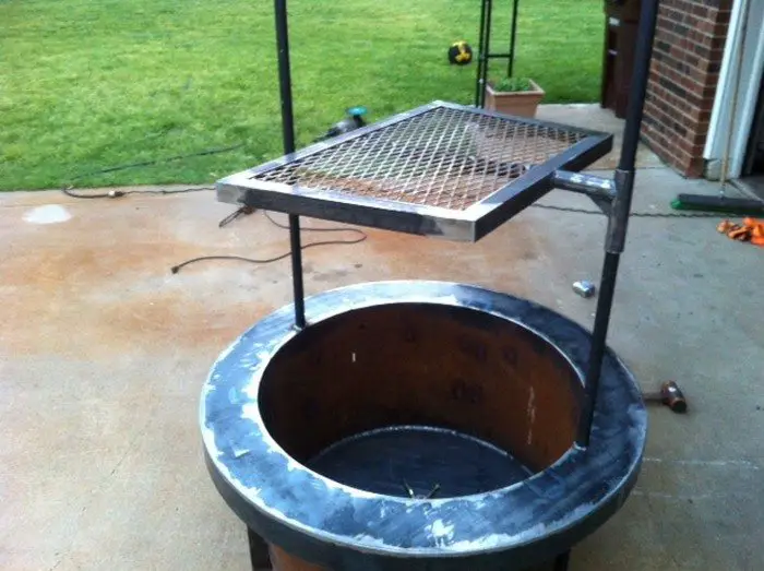 Fire Pit With Cooking Grill Diy, Diy Fire Pit Grate