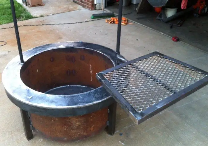 Fire Pit With Cooking Grill Diy, Diy Fire Pit Grate Cover