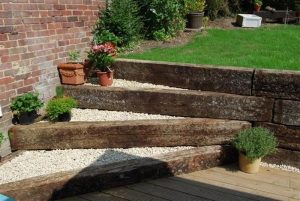 Retaining Wall Ideas - Railway Sleepers