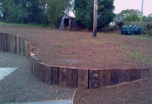 Retaining Wall Ideas - Railway Sleepers