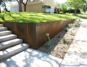 Retaining Wall Ideas - Corten Steel