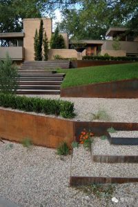 Retaining Wall Ideas - Corten Steel