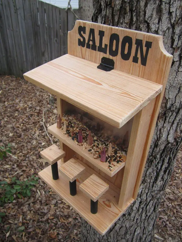 Saloon Bird Feeder