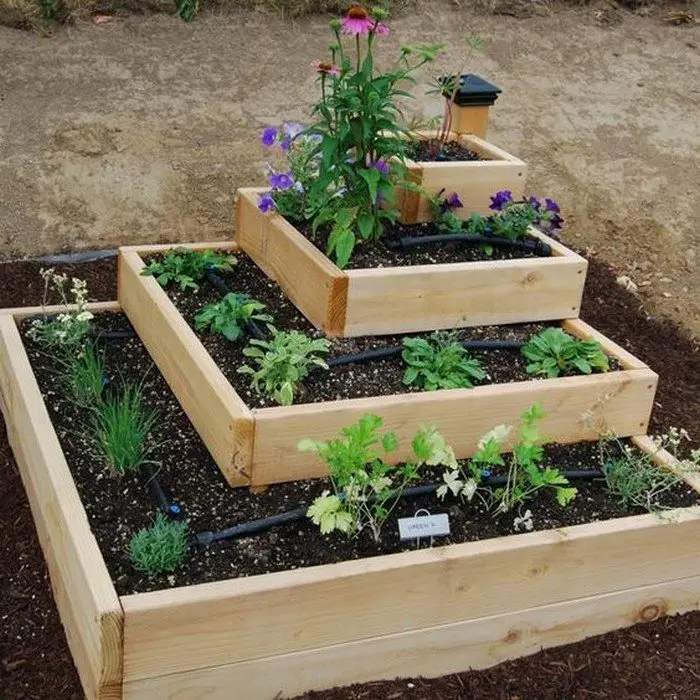 Build a beautiful tiered garden bed! | DIY projects for ...