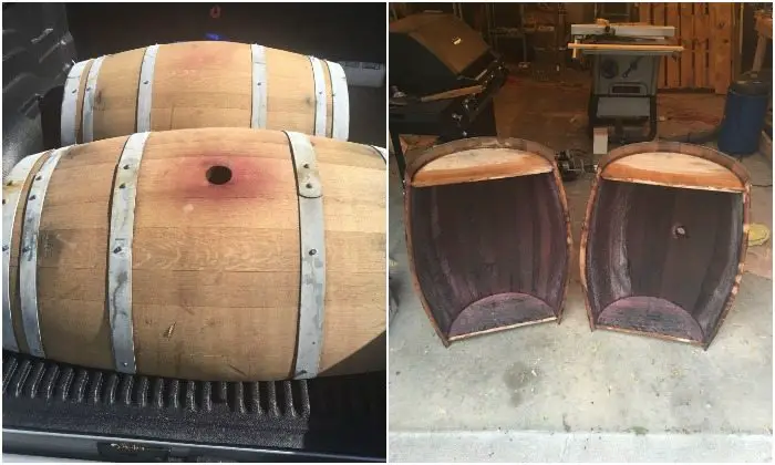 Wine Barrel Coffee Table