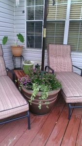 Patio Umbrella Stand Planter