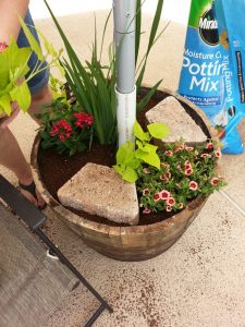 Patio Umbrella Stand Planter