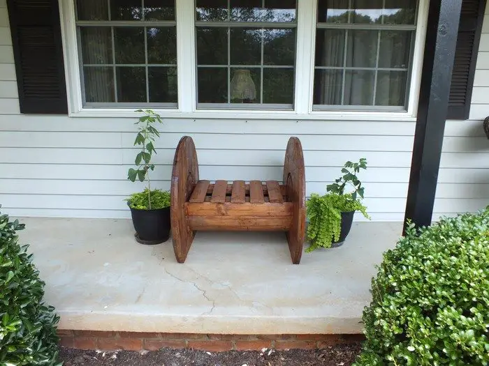 Wire Cable Spool Bench