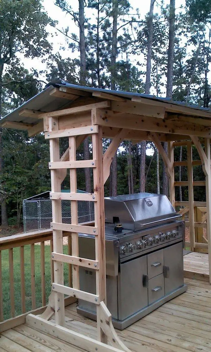 build a grill gazebo for your backyard! diy projects for