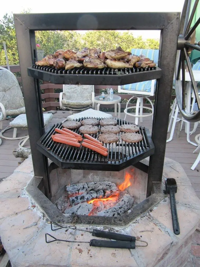Fire Pit Grill Ideas For Your Backyard, Homemade Fire Pit Cooking Grate