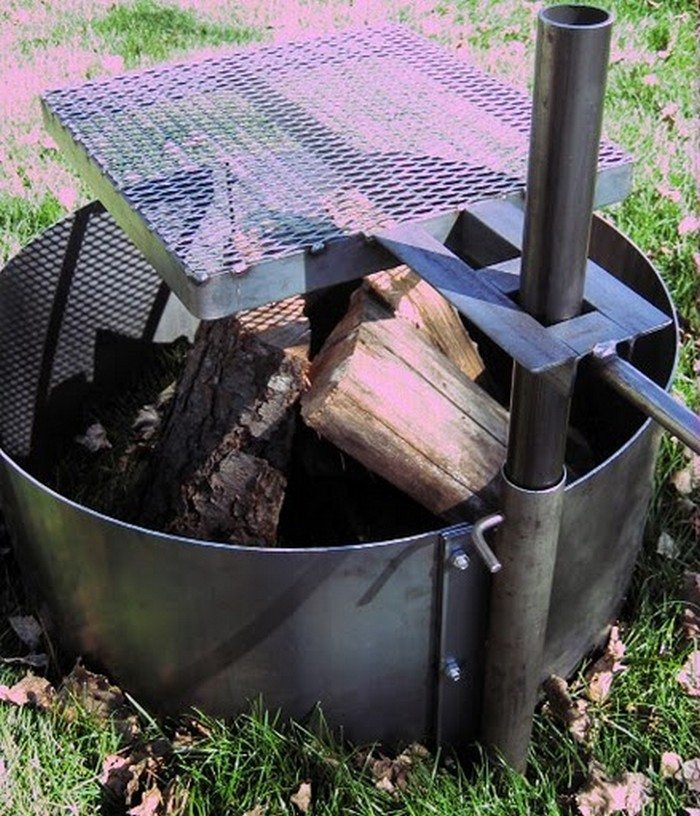 Diy fire outlet pit grill grate