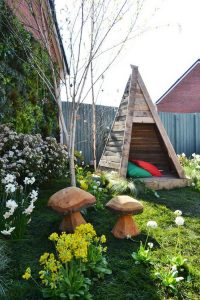 Wooden Teepee Tent for Kids