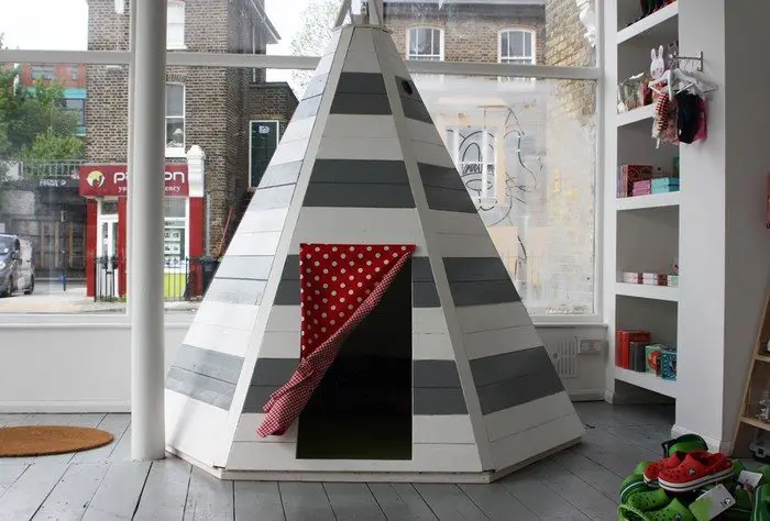 Wooden Teepee Tent for Kids