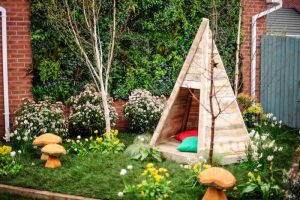 Wooden Teepee Tent for Kids