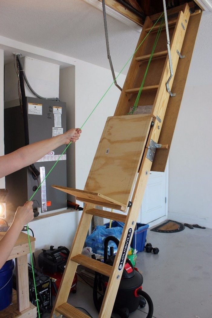 Diy Attic Storage Lift 101 Harnessing The Power Of Pulleys Diy