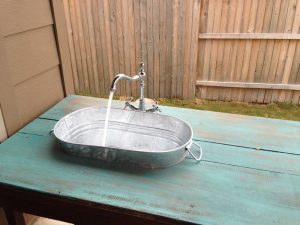 Galvanized Bucket Sink