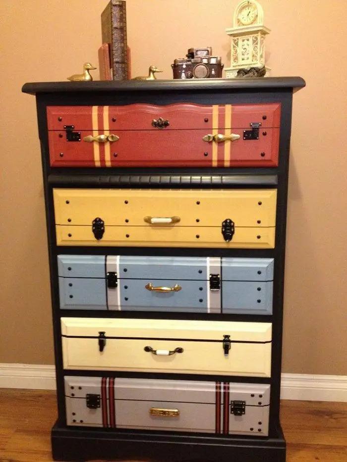 Faux Suitcase Drawers