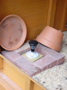 Heated Chicken Waterer - Terra Cotta Pot