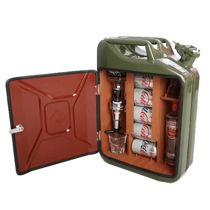 Artists Are Turning Jerry Cans Into Portable Mini Bars