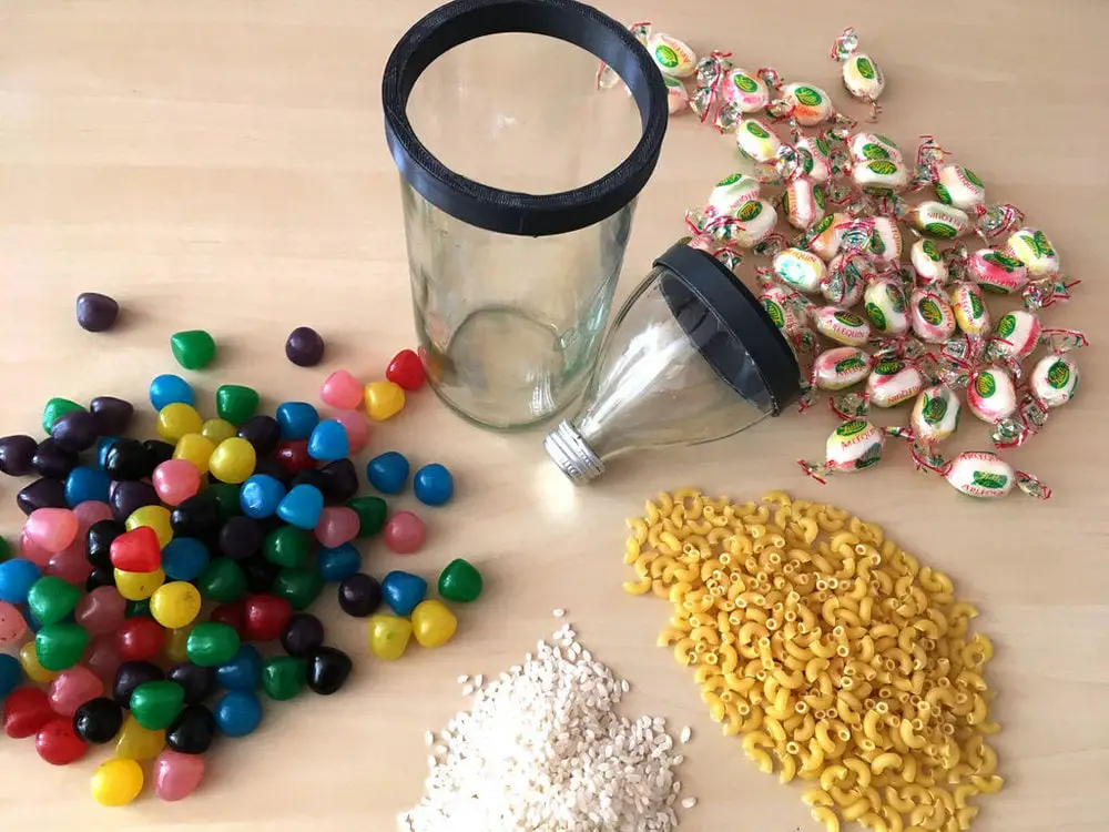 Use the jars to store candies, pasta, or many other small stuff.