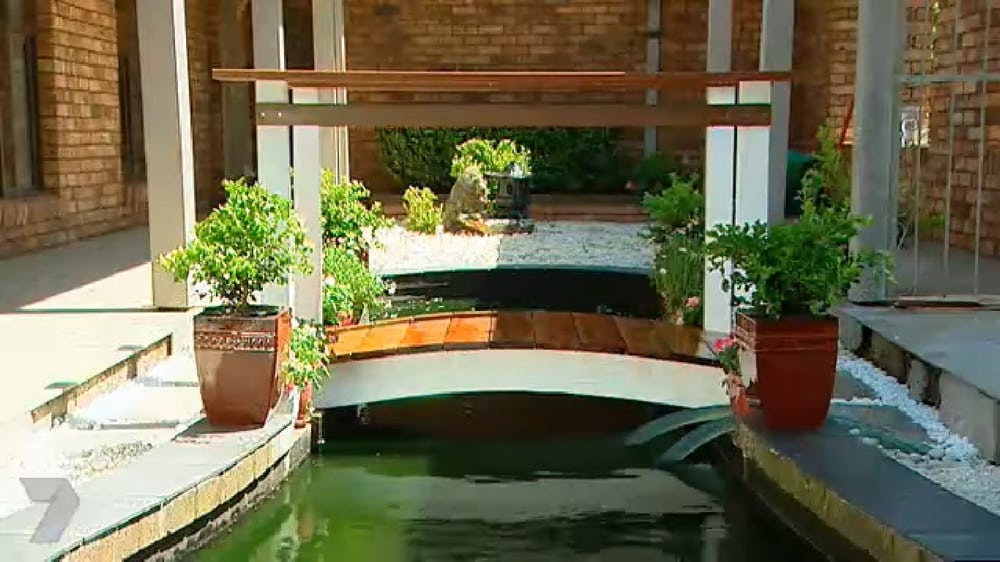 This garden bridge is perfect if you have a body of water in your property.