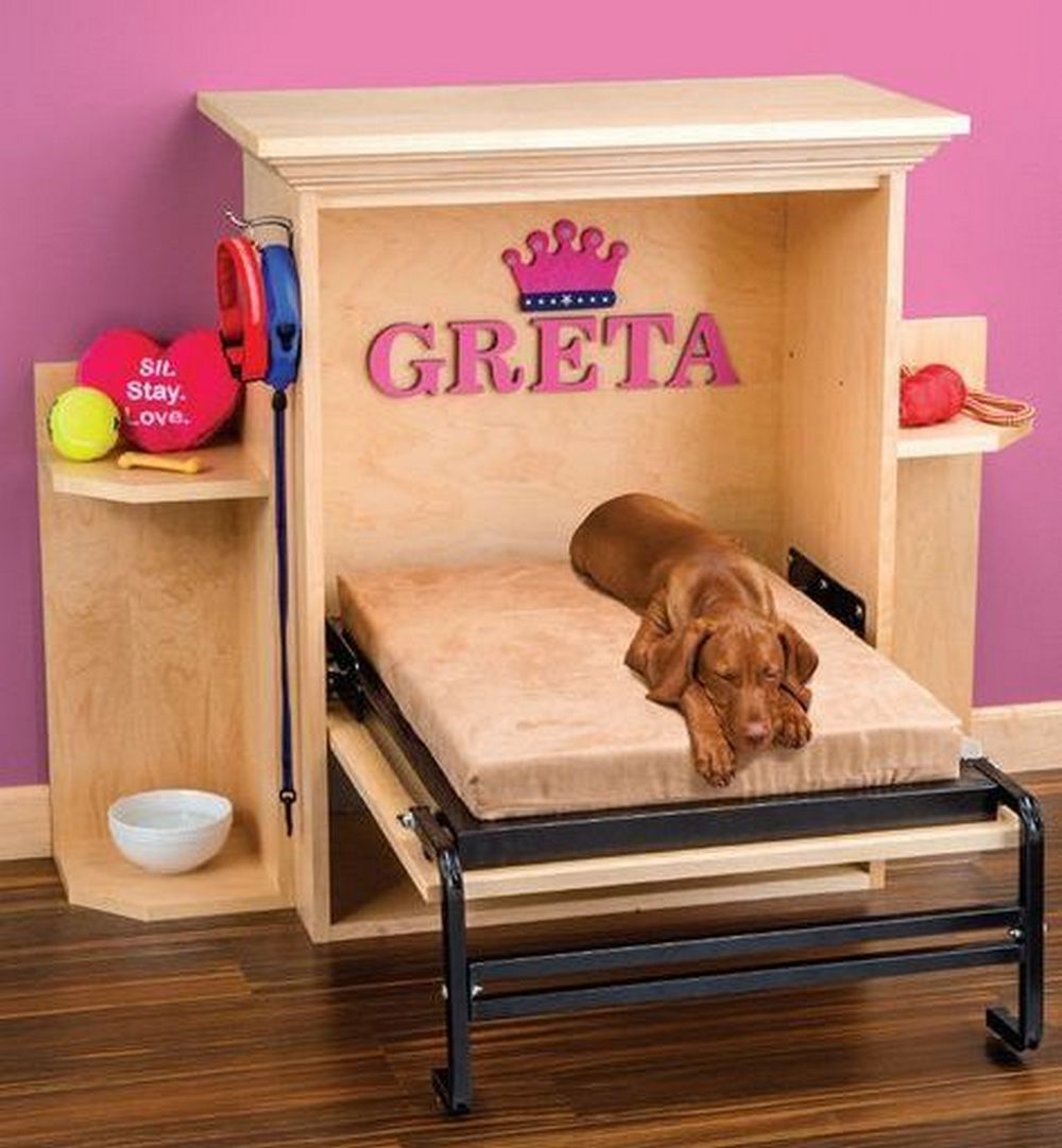 diy dog murphy bed