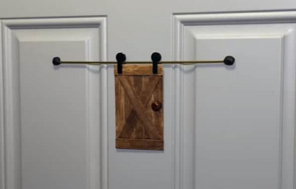 A simple barn door cover that goes a long way when it comes to security.