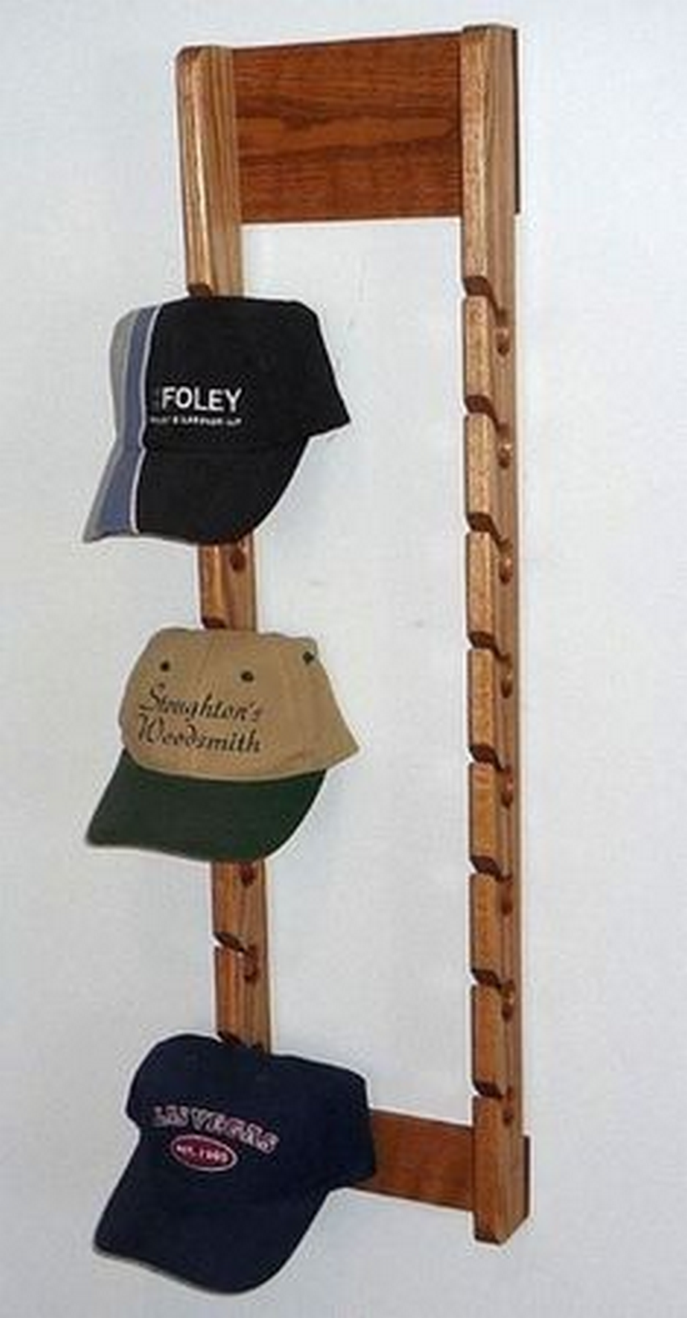 Buy Hat Rack Hat Organizer,1 Layer 7 Pocket Hat Rack for Wall to Store and  Display Baseball Caps - Over The Door Hat Storage Complete with Over Door  Hooks Online at Best