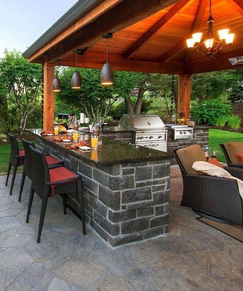 How to Design an Outdoor Kitchen Bar - DIY projects for ... on Outside Kitchen Bar Ideas id=76409