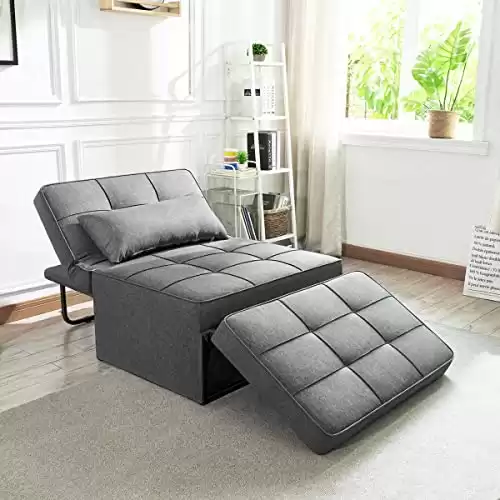 Sofa Bed, Convertible Chair 4 in 1 Multi-Function Folding Ottoman