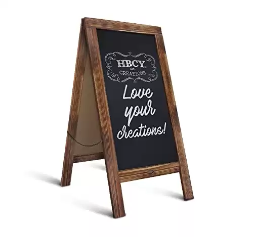 A-Frame Chalkboard Sign / Extra Large 40" x 20" Free Standing