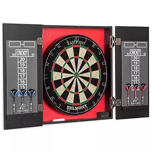 Easy-to-Mount Dartboard Cabinet