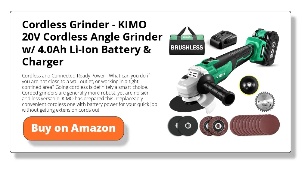 Cordless Grinder - KIMO 20V Cordless Angle Grinder