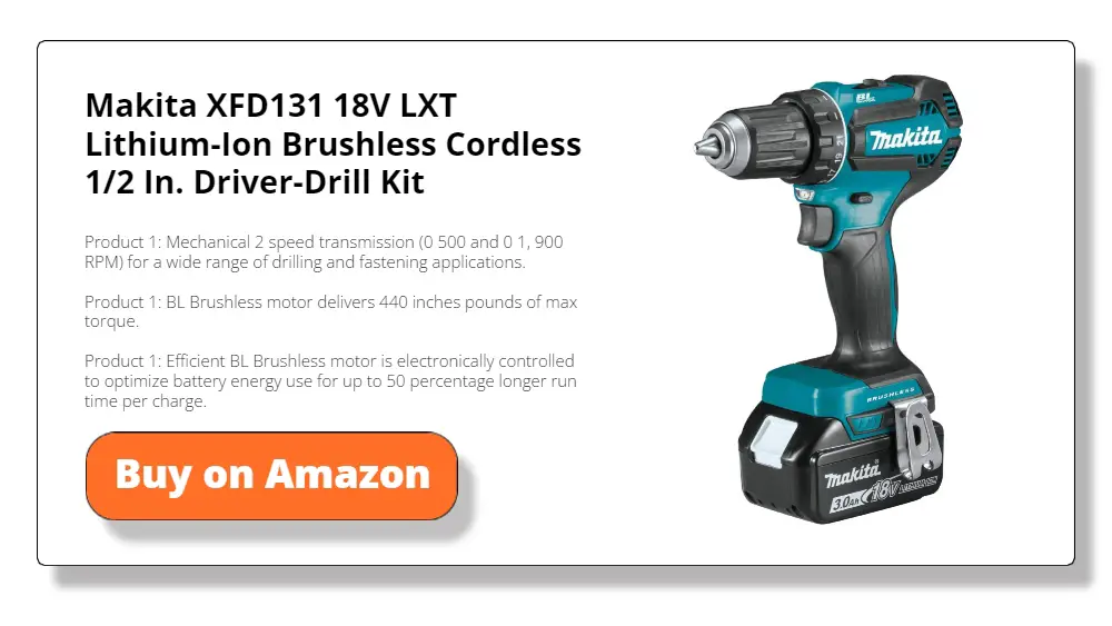 Makita XFD131 18V LXT Lithium-Ion Brushless 1/2 Inch Cordless Screwdriver