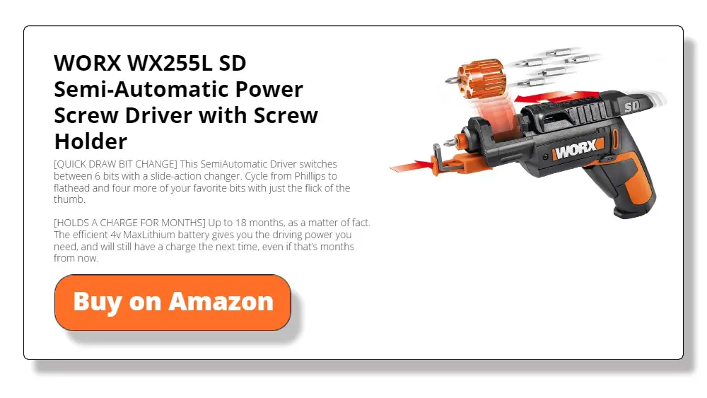 WORX WX255L SD Semi-Automatic Power Screwdriver