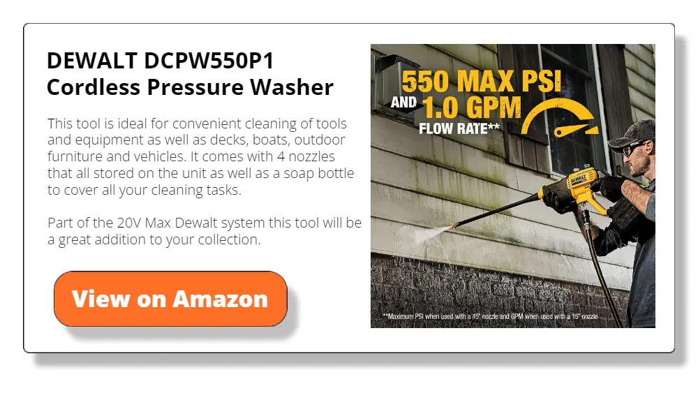 DEWALT DCPW550P1 Cordless Pressure Washer