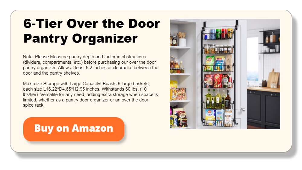 6-Tier Over the Door Pantry Organizer