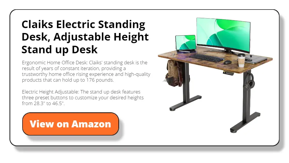 Claiks Electric Standing Desk, Adjustable Height Stand up Desk