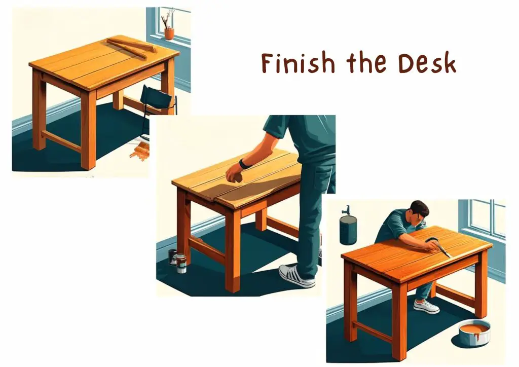 finishing the table