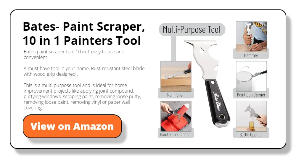 Bates- Paint Scraper, 10 in 1 Painters Tool